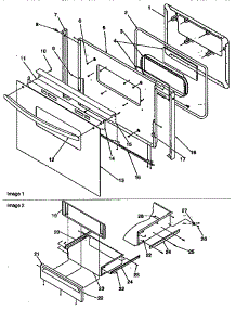 Oven Door And Storage Door parts for Amana Gas Range ARG7200W-P1143316NW from AppliancePartsPros.com