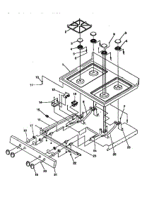 Main Top parts for Amana Gas Range ARG7200W-P1143329NW from AppliancePartsPros.com