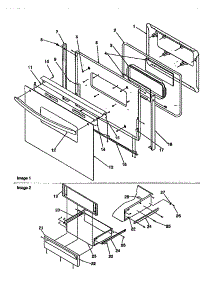 Oven Door And Storage Door parts for Amana Gas Range ARG7200W-P1143329NW from AppliancePartsPros.com