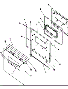 Oven Door parts for Amana Gas Range ARG7300WW-P1143317NWW from AppliancePartsPros.com