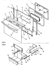 Oven Door And Storage Door parts for Amana Gas Range ARG7301L-P1143328NL from AppliancePartsPros.com