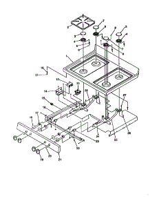 Main Top parts for Amana Gas Range ARG7301L-P1143330NL from AppliancePartsPros.com