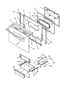 Oven Door And Storage Door parts for Amana Gas Range ARG7301LL-P1143315NLL from AppliancePartsPros.com
