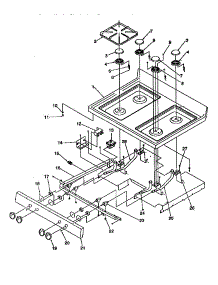 Main Top parts for Amana Gas Range ARG7301LL-P1143324NLL from AppliancePartsPros.com