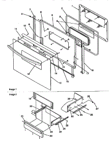 Oven Door And Storage Door parts for Amana Gas Range ARG7301LL-P1143328NLL from AppliancePartsPros.com