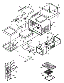 Cavity parts for Amana Gas Range ARG7301W-P1143315NW from AppliancePartsPros.com