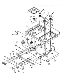 Main Top parts for Amana Gas Range ARG7301W-P1143324NWW from AppliancePartsPros.com