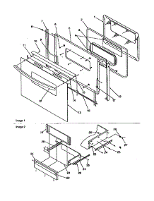 Oven Door & Storage Door parts for Amana Gas Range ARG7301W-P1143328NW from AppliancePartsPros.com