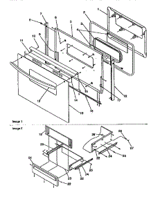 Oven Door And Storage Door parts for Amana Gas Range ARG7301W-P1143330NWW from AppliancePartsPros.com