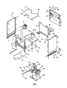 Cabinet parts for Amana Gas Range ARG7301WW-P1143315NWW from AppliancePartsPros.com