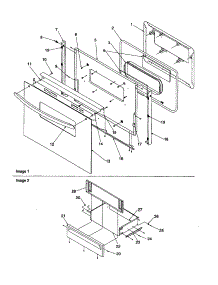 Oven Door And Storage Door parts for Amana Gas Range ARG7302LL-P1143391NLL from AppliancePartsPros.com