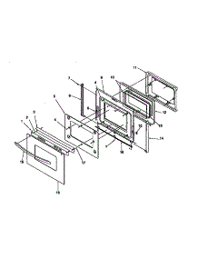 Oven Door parts for Amana Gas Range ARG7600L-P1141298NL from AppliancePartsPros.com
