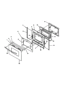 Oven Door parts for Amana Gas Range ARG7600L-P1143321NL from AppliancePartsPros.com