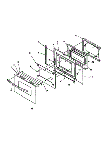 Oven Door parts for Amana Gas Range ARG7600LL-P1141298NLL from AppliancePartsPros.com