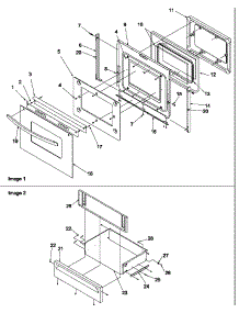 Oven Door And Storage Door parts for Amana Gas Range ARG7600LL-P1143339NLL from AppliancePartsPros.com