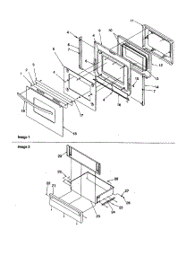 Oven Door And Storage Door parts for Amana Gas Range ARG7600LL-P1143384NLL from AppliancePartsPros.com