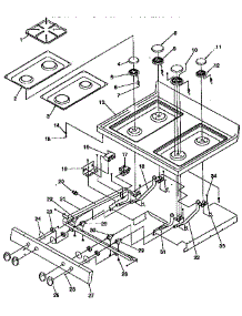 Main Top parts for Amana Gas Range ARG7600W-P1141298NW from AppliancePartsPros.com