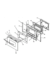 Oven Door parts for Amana Gas Range ARG7600W-P1143321NW from AppliancePartsPros.com