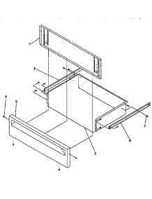 Storage Door parts for Amana Gas Range ARG7600W-P1143321NW from AppliancePartsPros.com