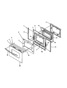 Oven Door parts for Amana Gas Range ARG7600WW-P1141298NWW from AppliancePartsPros.com