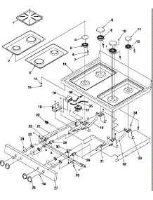 Main Top parts for Amana Gas Range ARG7600WW-P1143364NWW from AppliancePartsPros.com