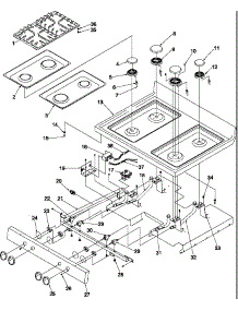 Main Top parts for Amana Gas Range ARG7800E-P1143365NE from AppliancePartsPros.com