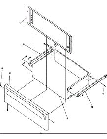 Storage Drawer parts for Amana Gas Range ARG7800WW-P1143319NWW from AppliancePartsPros.com