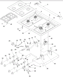 Main Top parts for Amana Gas Range ARGS7650CC-P1130765NCC from AppliancePartsPros.com
