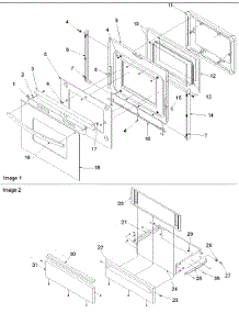 Oven Door & Storage Drawer parts for Amana Gas Range ARGS7650E-P1130764NE from AppliancePartsPros.com