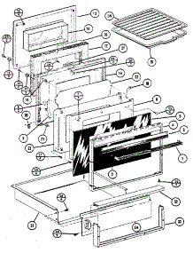 Door parts for Amana Electric Range ARH660 from AppliancePartsPros.com