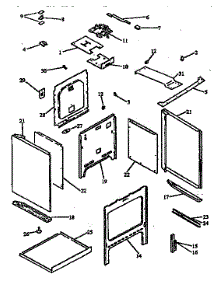 Cabinet Assembly parts for Amana Electric Range ARH660E-P1167404SE from AppliancePartsPros.com