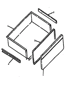 Storage Drawer Assembly parts for Amana Electric Range ARH660E-P1167404SE from AppliancePartsPros.com