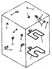 Electrical Components parts for Amana Electric Range ARH660E-P1167404SE from AppliancePartsPros.com