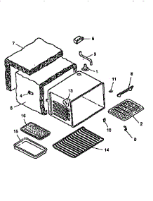 Cabinet Assembly parts for Amana Electric Range ARH667E from AppliancePartsPros.com