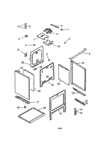 Top And Oven parts for Amana Electric Range ARH667WW-P1142632N from AppliancePartsPros.com