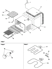 Cavity parts for Amana Electric Range ARH6710E-P1142676NE from AppliancePartsPros.com