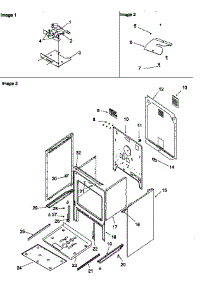 Cabinet parts for Amana Electric Range ARHC8700WW-P1143420NWW from AppliancePartsPros.com