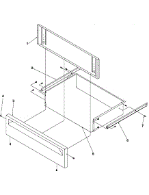 Storage Drawer parts for Amana Electric Range ARHSC8750E-P1130651NE from AppliancePartsPros.com