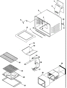Cavity parts for Amana Gas Range ARO3100L-P1143334NL from AppliancePartsPros.com