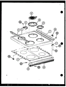 Main Top parts for Amana Electric Range ARR-402/P85312-9S from AppliancePartsPros.com
