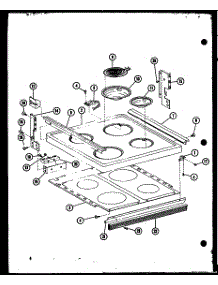 Cooktop parts for Amana Electric Range ARR301-P85312-1S from AppliancePartsPros.com