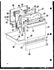 Door parts for Amana Electric Range ARR301-P85312-1S from AppliancePartsPros.com