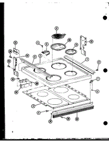 Cooktop parts for Amana Electric Range ARR305-P85235-8S from AppliancePartsPros.com