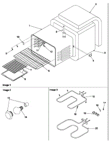 Cavity parts for Amana Electric Range ARR3601WW-P1143674NWW from AppliancePartsPros.com