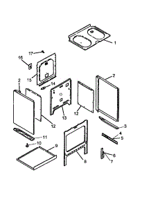 Oven Assembly parts for Amana Electric Range ARR5200W-P1142688NW from AppliancePartsPros.com