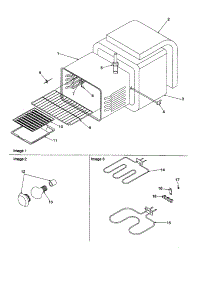 Cavity parts for Amana Electric Range ARR6102W-P1143651NW from AppliancePartsPros.com