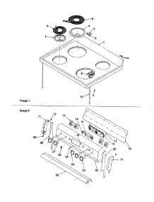 Main Top And Backguard parts for Amana Electric Range ARR6220L-P1143808NL from AppliancePartsPros.com
