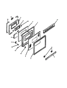 Oven Door parts for Amana Electric Range ARR625L-P1130970NL from AppliancePartsPros.com