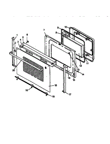 Oven Door parts for Amana Electric Range ARR626L1-P1143407NL from AppliancePartsPros.com