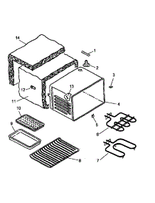 Cavity parts for Amana Electric Range ARR626W-P1143408NW from AppliancePartsPros.com
